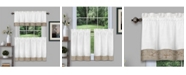 Achim Oakwood 58x24 Window Curtain Tier Pair